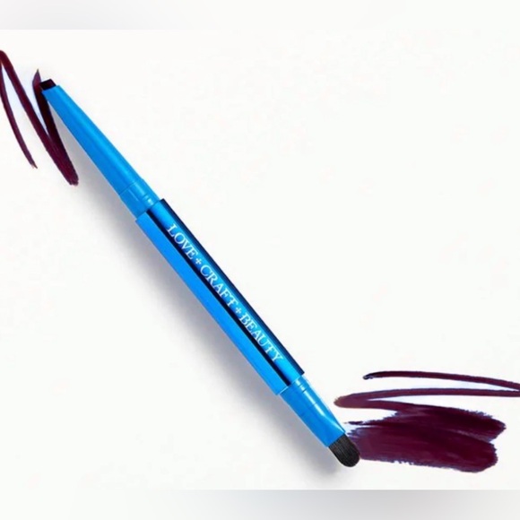 Love Craft Beauty Retractable Lipliner Brush Duo Maroon Plum Color NEW - Picture 8 of 8